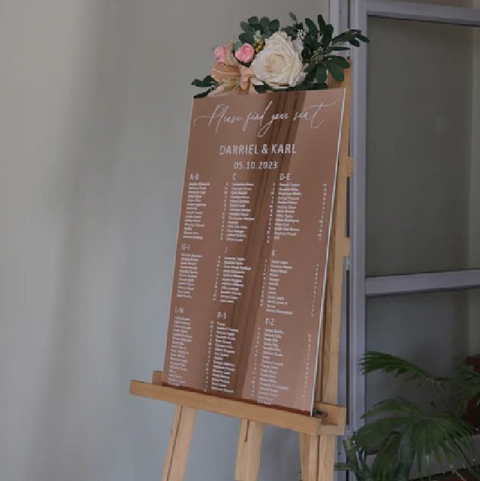 Mirror Rose Gold Seating chart