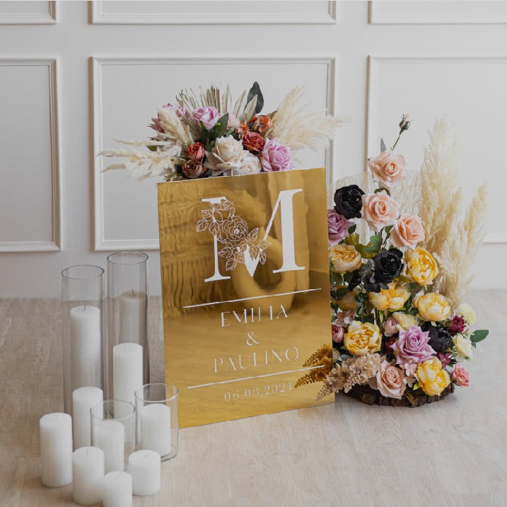 Mirror Gold Signages