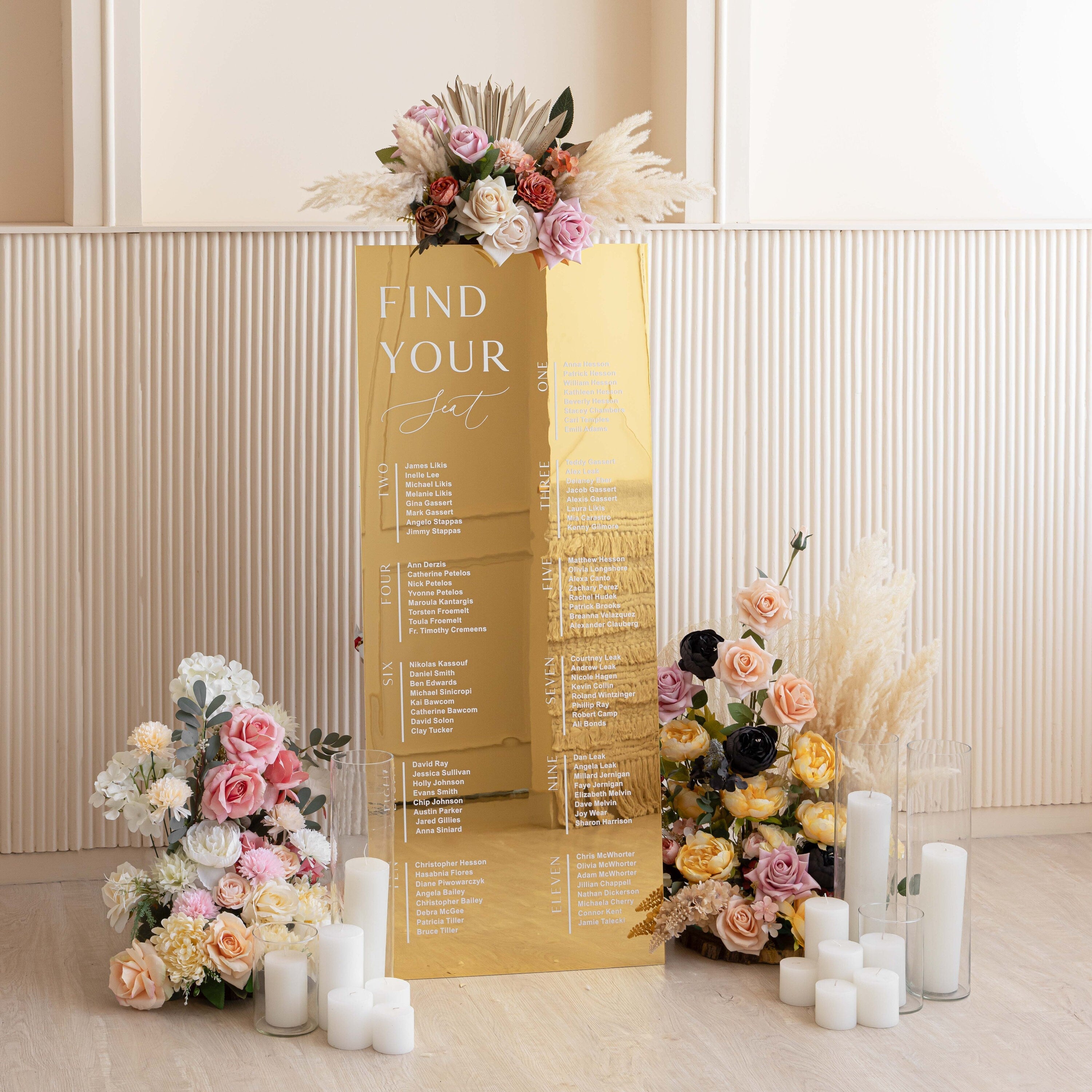 Mirror Gold Seating Chart