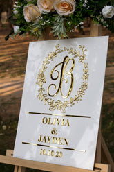 Acrylic Last Name Wedding Sign-RR