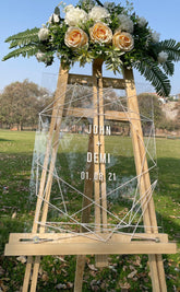 Acrylic Last Name Wedding Sign