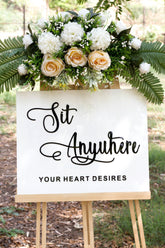 Choose a Seat Not a Side Wedding Sign