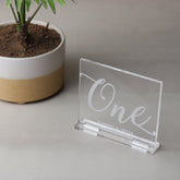 Engraved Table Numbers, Table Numbers