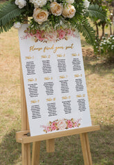 Acrylic seating chart