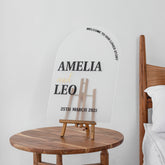 Arched Wedding Welcome Sign -RR
