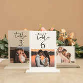3D Acrylic Photo Table Numbers