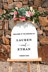 Arched Welcome Sign, 3D Welcome Sign