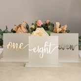 Frosted Table Numbers