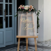 Frosted Acrylic Wedding Welcome Sign