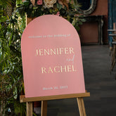 Arch Acrylic Welcome Sign for Wedding-RR