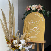 Arched Wedding Sign
