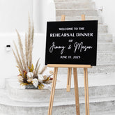 Acrylic Rehearsal Dinner Welcome Sign