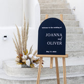 Arch Acrylic Welcome Sign for Wedding