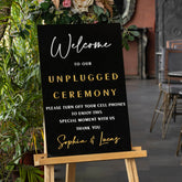 Unplugged Wedding Sign-RR