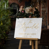 Personalized Gold Welcome Sign-RR