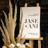 Silver Mirror Acrylic Welcome Sign-RR