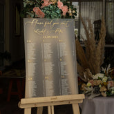 Frosted Acrylic Seating Chart