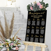 Black Acrylic Seating Chart
