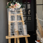 Clear Acrylic Wedding Seating Chart