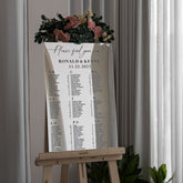 Mirror Silver Acrylic Seating Chart