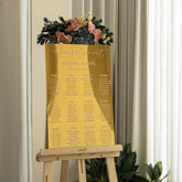 Gold Mirror Acrylic Seating Chart