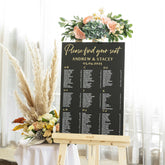 Black Acrylic Seating Chart