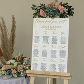 White Acrylic Seating Chart