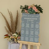 Painted Acrylic Seating Chart