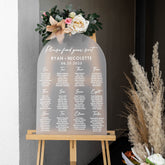 Frosted Acrylic Wedding Seating Chart-RR
