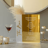 Signature Drinks Sign, Wedding Cocktails Menu