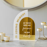 Gold Mirror Wedding Memorial Sign