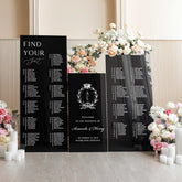 Wedding Signs Bundle - Black Seating Chart - Set of Three