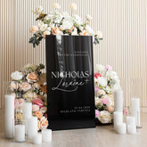 Black Acrylic Wedding Sign -RR