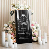 Black Acrylic Wedding Sign