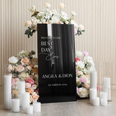 Black Acrylic Wedding Sign