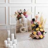 Silver Mirror Welcome Sign