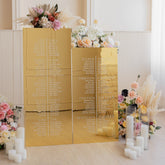 Gold Acrylic Seating Chart