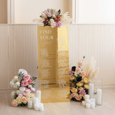 Gold Mirror Wedding Seating Chart -RR