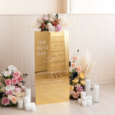 Gold Acrylic Wedding Welcome Sign