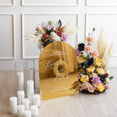 Arch Mirror Acrylic Wedding Welcome Sign