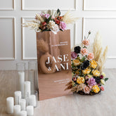 Rose Gold Mirror Acrylic Wedding Welcome Sign