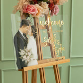 Wedding Welcome Sign with Photo