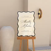 Acrylic Wedding Sign With 3D Names