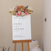 White Acrylic Wedding Sign