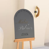 Black Acrylic Wedding Signs