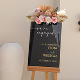 Acrylic Engagement Party Welcome Sign