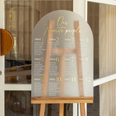 Frosted Acrylic Wedding Seating Chart