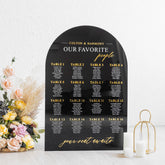 Acrylic Seating Chart Sign