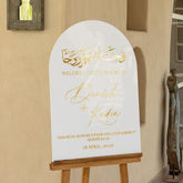 Nikkah Welcome Sign with Bismillah Writing