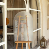 Frosted Acrylic Seating Chart Sign